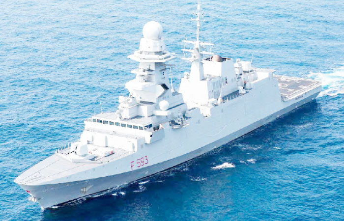 Envoy reaffirms support to Vision 2030 as Italian frigate visits Dammam