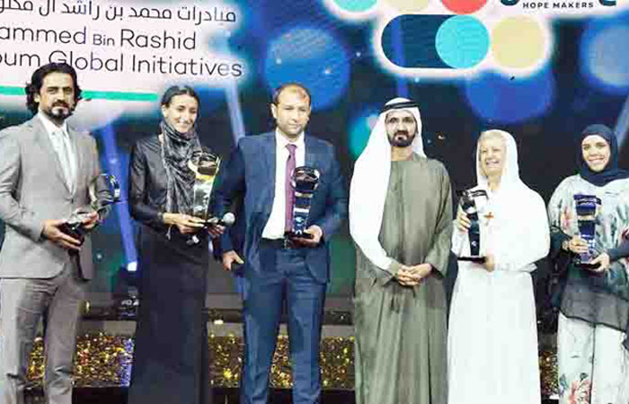Hisham Al-Zahabi, the Iraqi who was one of the five winners of the “Hope Makers” award given by the Dubai ruler, got involved in civil society organizations that helped homeless children and orphans, 12 years ago. — Courtesy photos