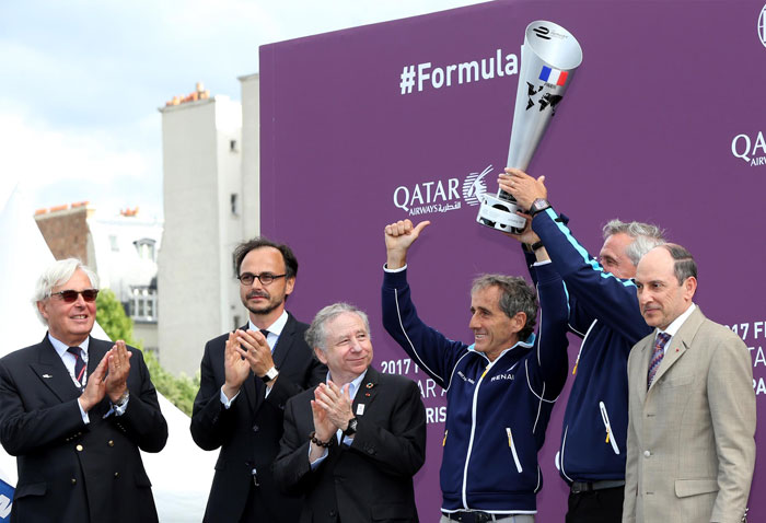 Buemi drives away with Qatar Airways Paris ePrix