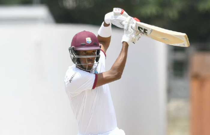 Roston Chase bails West Indies out of a hole. — AFP