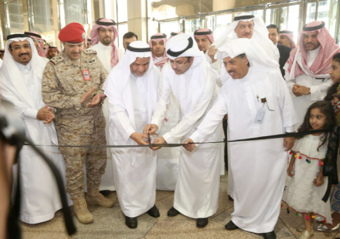 KFIA Director General Turki Bin Abdullah Aljawini inaugurates the Tashreefat lounge at the airport in Dammam. — SG photo