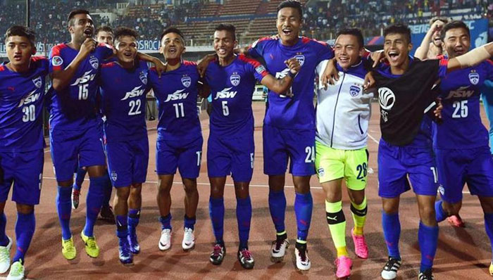 Bengaluru FC, one of India's most successful football clubs in recent times, will play in the Indian Super league from this season. — AFP