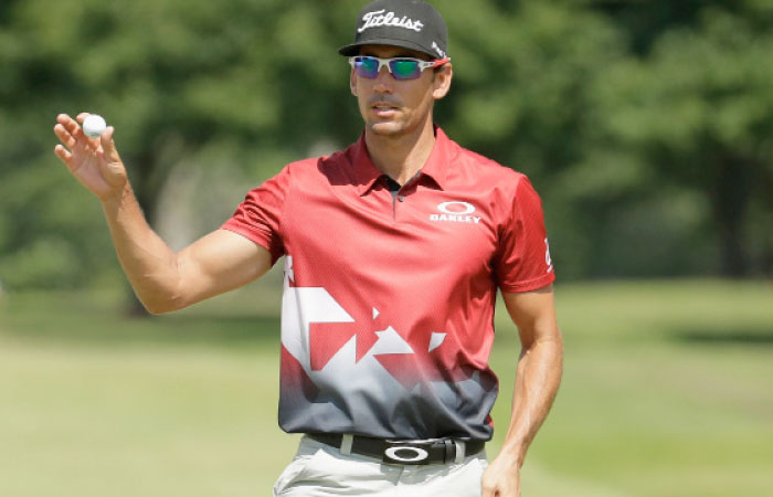 Rafa Cabrera Bello of Spain reacts to his birdie on the 17th hole during round three of the FedEX St. Jude Classic in Memphis, Tennessee, Saturday. — AFP