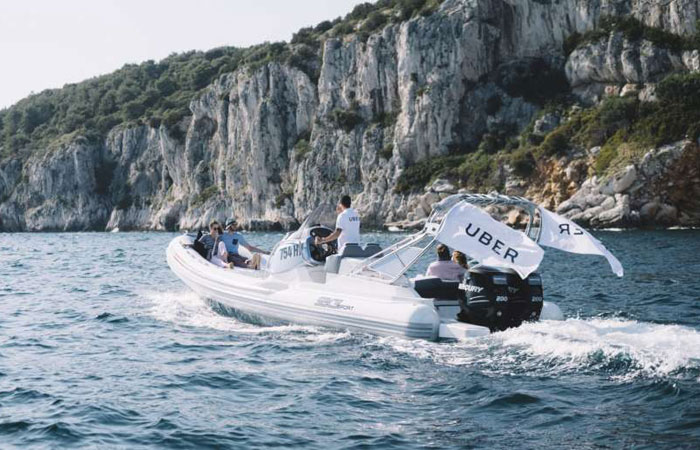 Uber will be offering on-demand speedboat service along the Croatian coastline. 